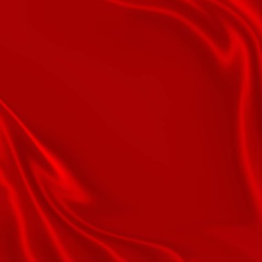 dalgalı folds ipek saten malzeme veya lüks kırmızı arka plan