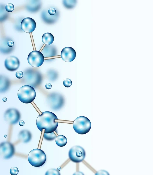 Дизайн Абстрактных Молекул Атомы Медицинское Образование Баннера Флаера Молекулярная Структура — стоковое фото