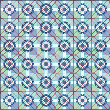 Arapça seamless modeli. Oriental mozaik stil süsler. Vektör