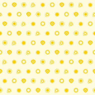Güneş sorunsuz vektör desen arka plan, illüstrasyon eps 10