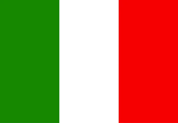 Flagga Italien. Vektorillustration, eps 10 — Stock vektor