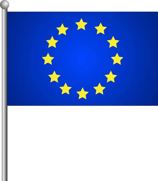 Drapeau de l'Union européenne avec des proportions correctes. Vecteur Illustra — Image vectorielle