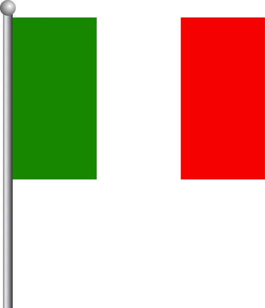 Drapeau Italie. Illustration vectorielle, eps 10 — Image vectorielle