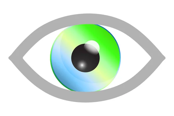 Vector color eye. Illustration — Stock Vector