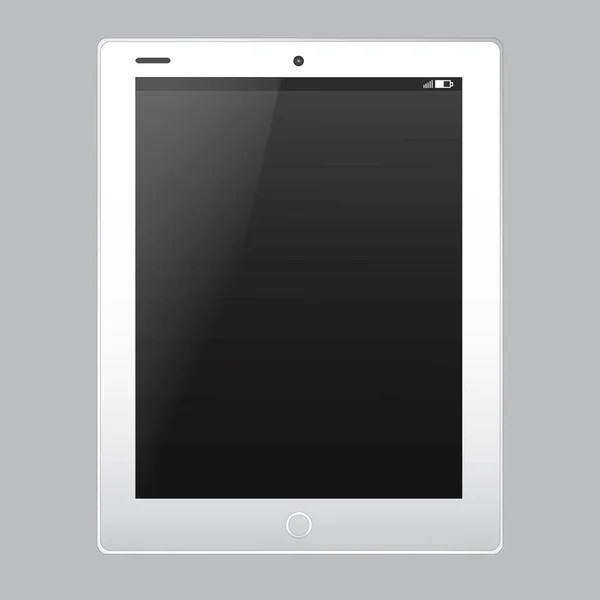Tablet pc, elektronisch apparaat sjabloon. Vectorillustratie — Stockvector