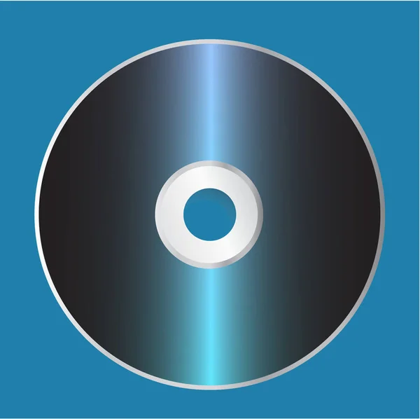 Blank CD Disk Template. Vector Illustration — Stock Vector