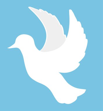 Pigeon kuş uçan, elle çizilmiş vektör çizim taslağını