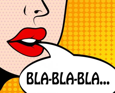 Pop art retro tarzı çizgi roman paneliyle saçmalamayı kızım 