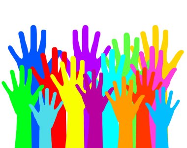 çeşitlilik konsept tasarımı, vektör çizim eps10 grafiği