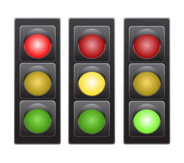 Trafik ışığı hisse senedi vektör çizim