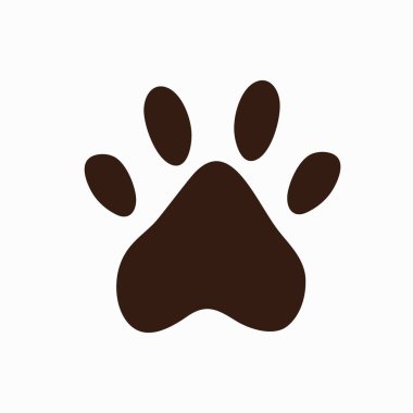 düz tasarım pençe yazdırma simgesi, hisse senedi vektör çizim