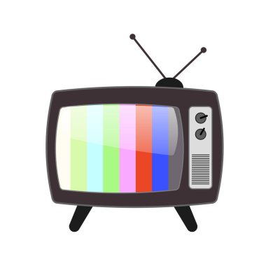 televizyon simgesi tasarım, vektör çizim