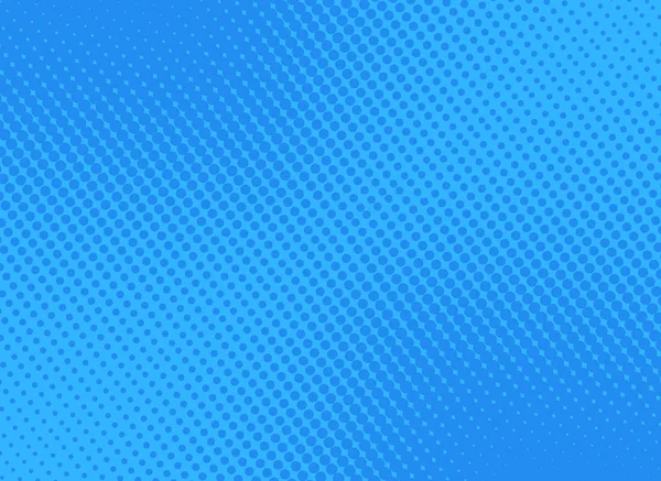 Retro komische blauwe achtergrond raster kleurovergang halftoon, voorraad vect — Stockvector
