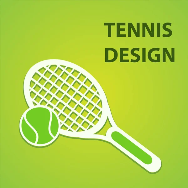 Tennis design sportif, illustration vectorielle eps10 graphique — Image vectorielle