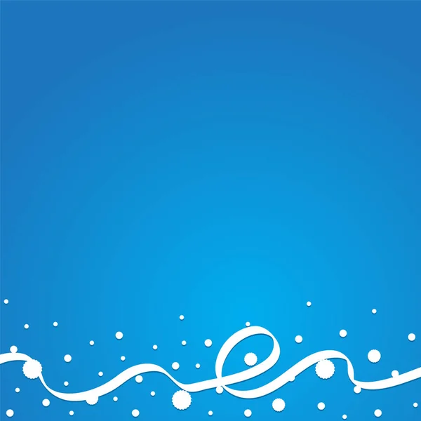 Confettis et flocons de neige sur fond bleu de Noël, stock vect — Image vectorielle