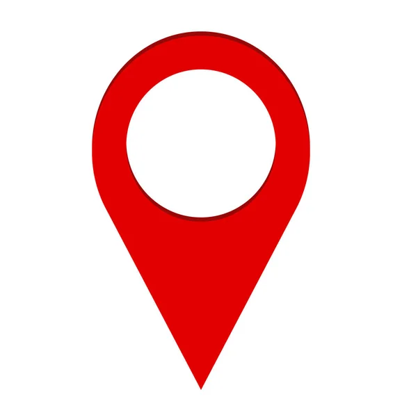 Imagem de ícone de localização de navegação de mapa de pinos, stock vector illustr —  Vetores de Stock