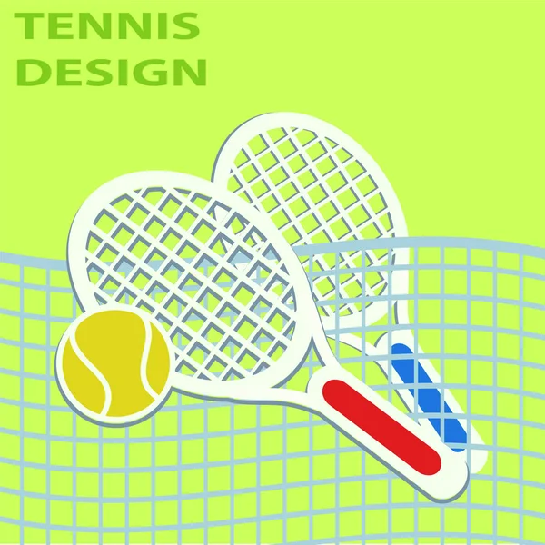 Tennis design sportif, illustration vectorielle eps10 graphique — Image vectorielle