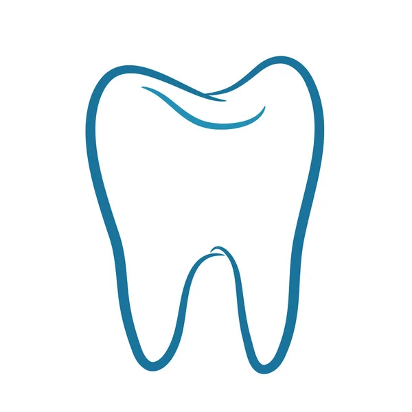 Tooth Icon vector isolated — Stock Vector