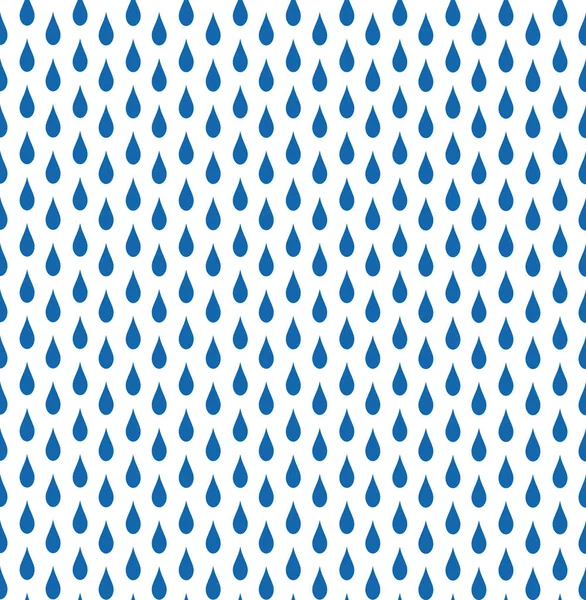 Tierra de la lluvia con costuras de gotas azules, ilustración de vector de stock — Vector de stock