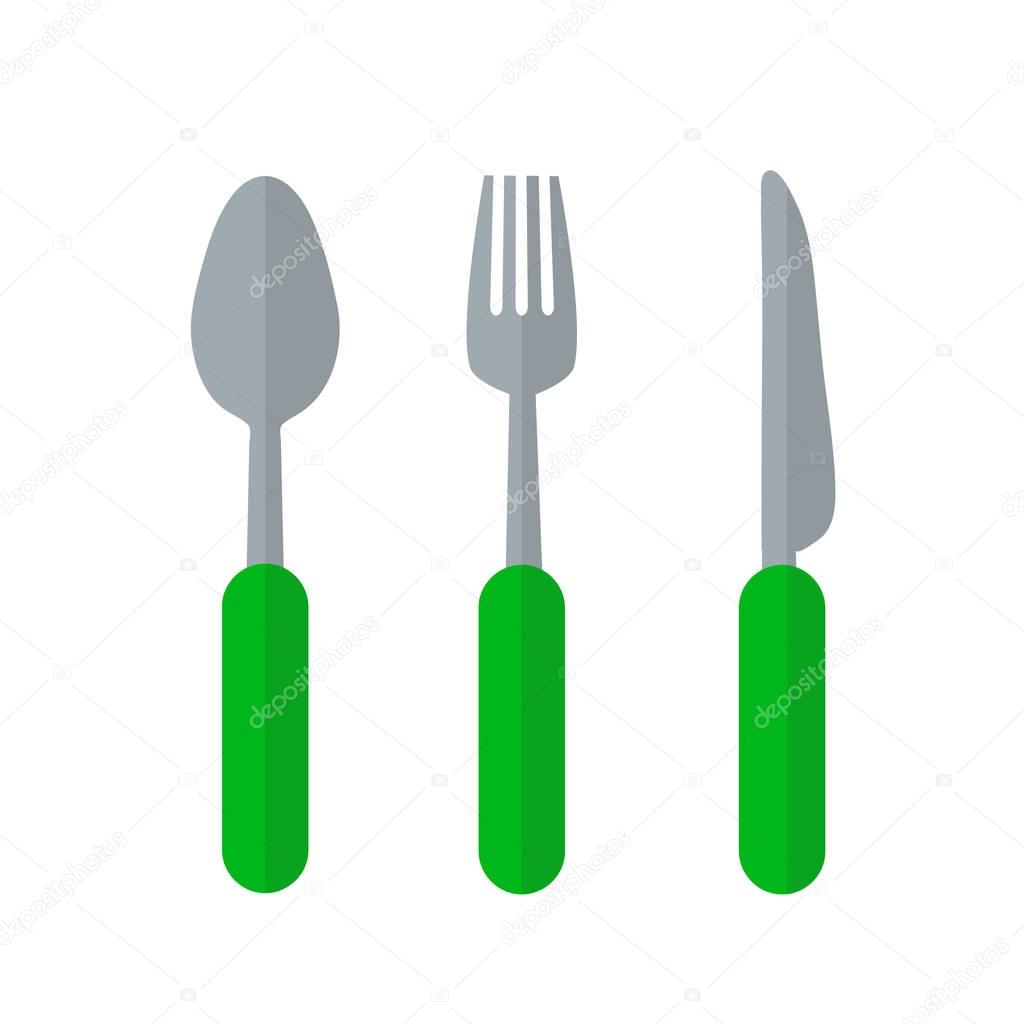 Cultery concept represented by fork icon. isolated and flat illu