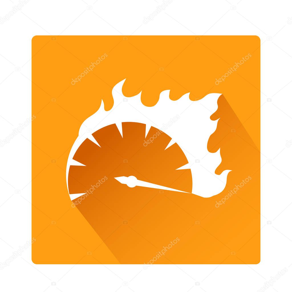 Speed Button icon stock vector illustration design