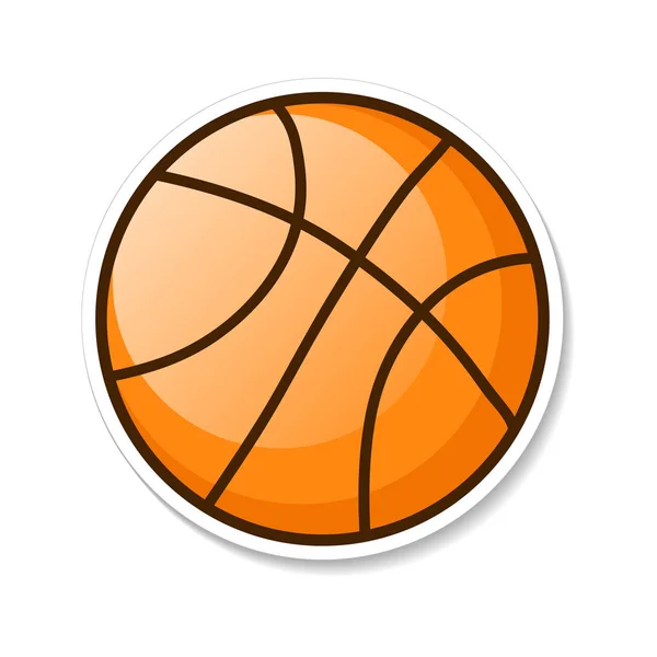 Ilustración de Vector de bola baloncesto naranja. 10 EPS — Vector de stock