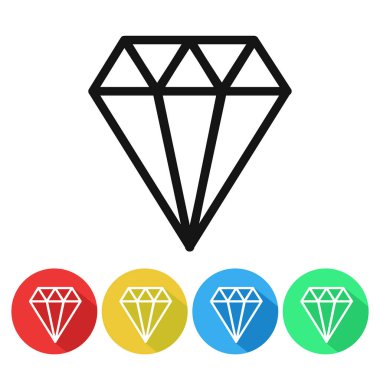 Baklava simgesini izole, lüks Crystal 