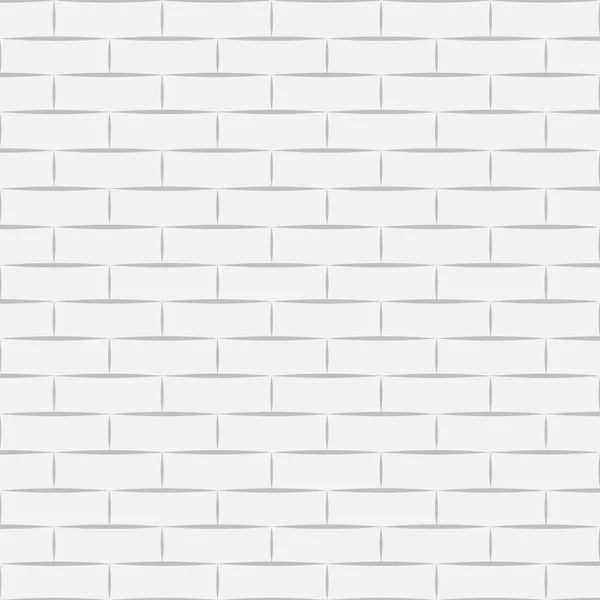 Mur de tuiles de briques blanches en céramique. Illustration vectorielle. Eps 10 — Image vectorielle
