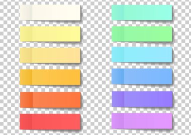 Köşe bir tra izole kapalı kabuğu ile Not yapışkan çıkartmalar sonrası