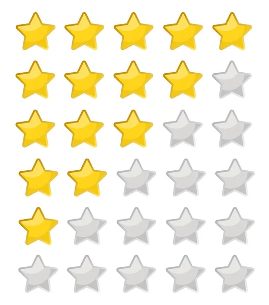 5 sterren rating. Vector illustratie eps10. Geïsoleerde badge voor web — Stockvector