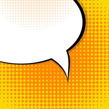 Konuşma balonu Pop sanat arka plan hisse senedi vektör çizim
