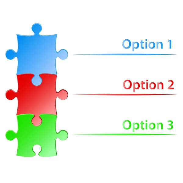 Інфографічний дизайн з головоломкою, стокова векторна ілюстрація — стоковий вектор