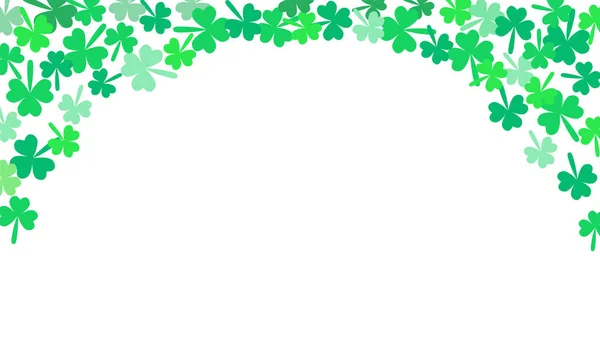 Día de San Patricio cayendo Shamrocks Vector Fondo — Archivo Imágenes Vectoriales