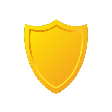 Altın kalkan kutsal kişilerin resmi çizgi film tarzı, hisse senedi vektör çizim