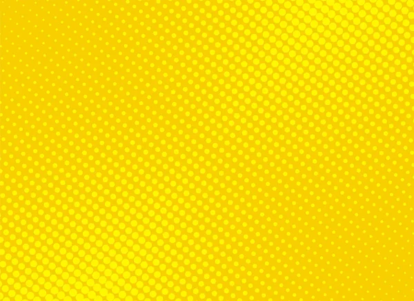 Retro komische gele achtergrond raster kleurovergang halftoon, voorraad ve — Stockvector