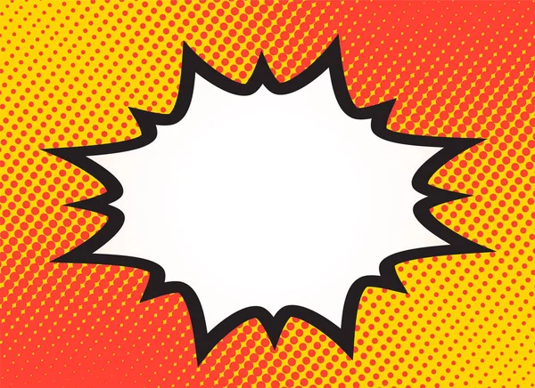 Explosión vapor burbuja pop arte divertido funky banner retro cómics b — Vector de stock
