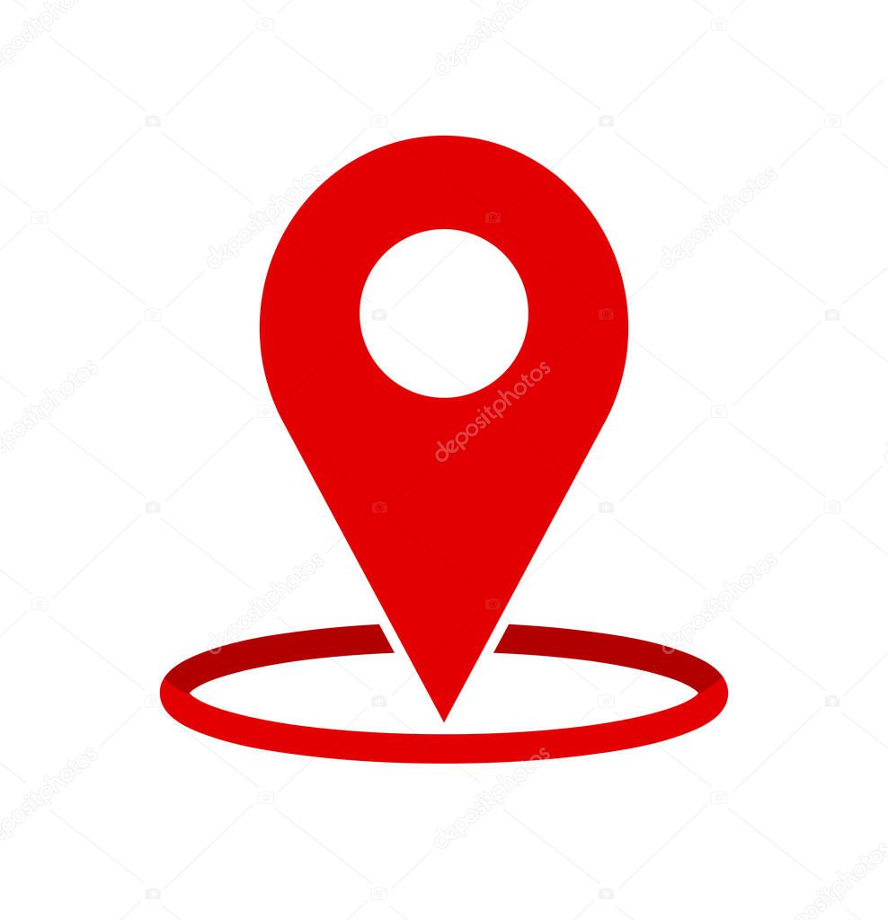 pin location isolated icon design, vector illustration graphic, 