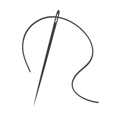 bir iğne iplik ile hisse senedi vektör çizim