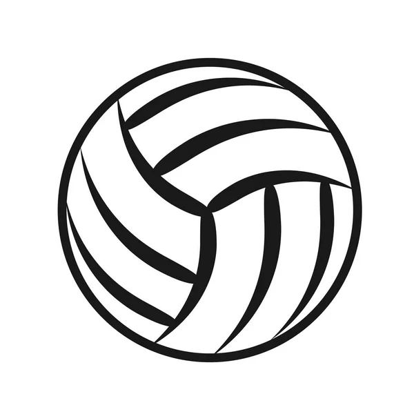 Volley ball sport activité jouer compétition tournoi, sto — Image vectorielle