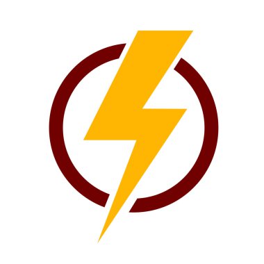 Yıldırım cıvata simgesi, hisse senedi vektör çizim