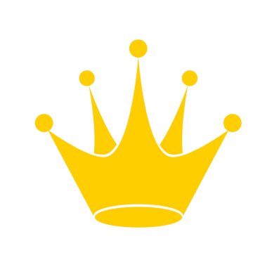 Altın lisanslı taç simge görüntüsünü, hisse senedi vektör çizim