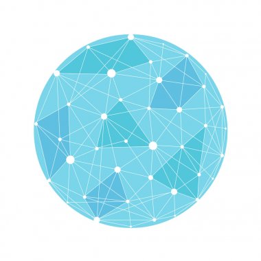 Vektör tel kafes bağlantı dünya küresi. Küre bağlantısı conce