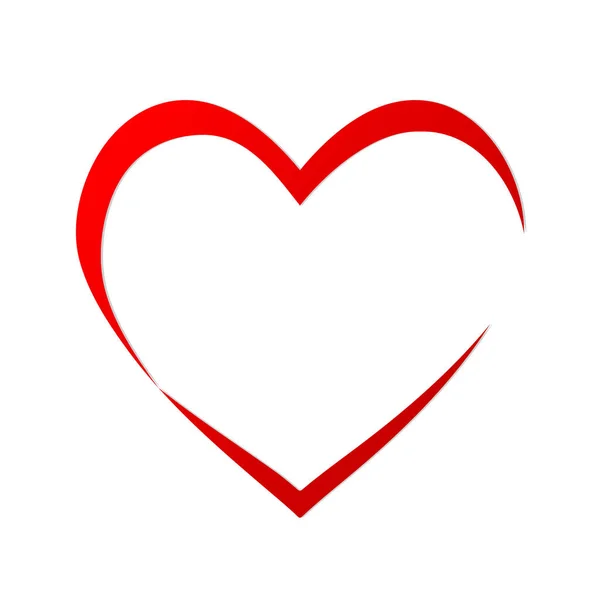 Hart liefde romatic passie pictogram. Geïsoleerd en vlakke afbeelding. — Stockvector