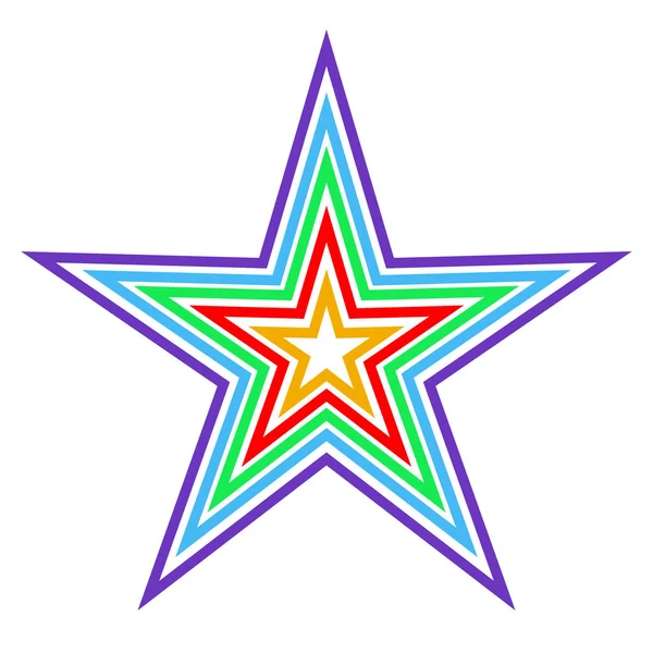 Színes design csillag ikon céges logó, vektor stock illusztráció — Stock Vector