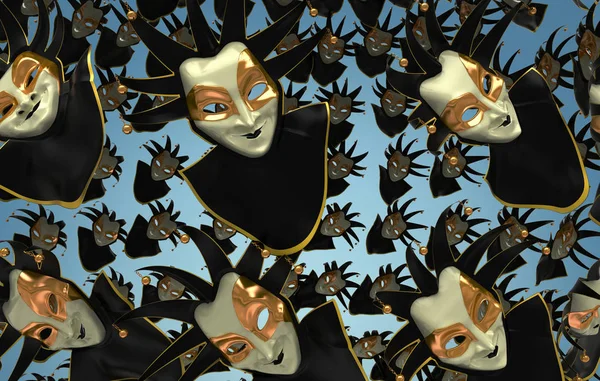 Carnival Mask, Venise, échangisme, illustration 3d — Photo