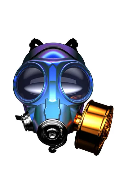 Máscara antigas, respirador, oxígeno, contaminación — Foto de Stock