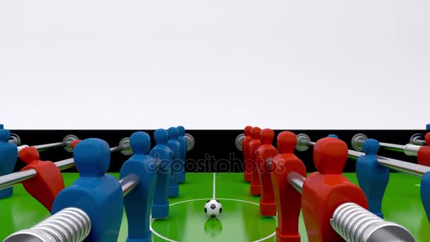 足球、 足球台、 3d 图 — 图库视频影像