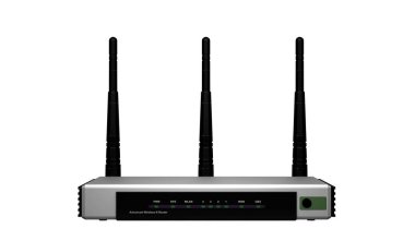 Modem yönlendirici Wifi, Internet bağlantısı, IP, Adsl, ağ, 3d çizim