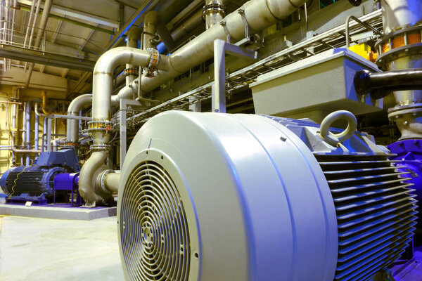 Industrial factory equipment.