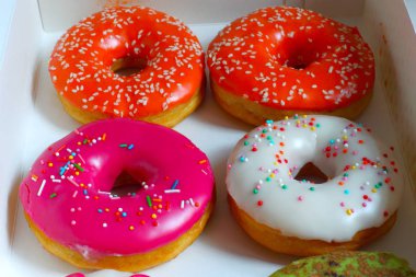 Doughnuts.Candy kek. Festival karakter.